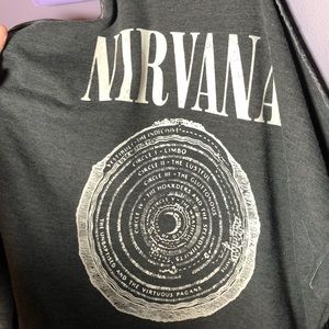 Nirvana cold shoulder sweatshirt brand new